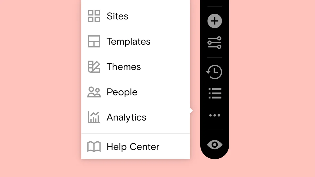 Refreshed admin settings in the Niice toolbar, with shortcuts to templates, themes, people and analytics.