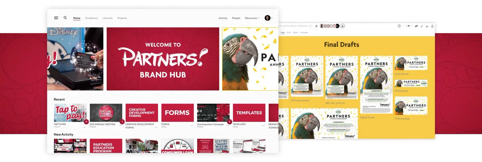 The Partners brand hub in Niice.