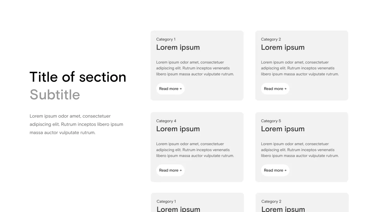The Resource grid template