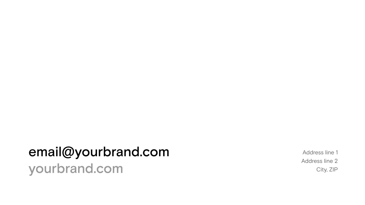 The Simple footer template