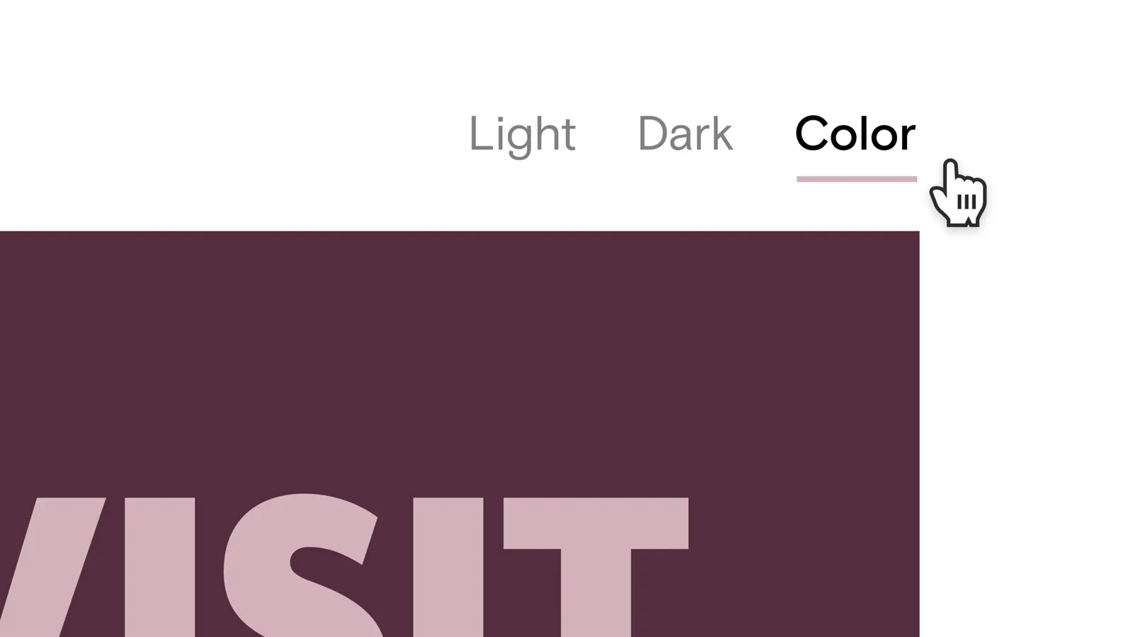 The Tab switcher template